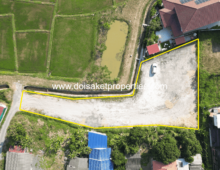 (LS404-01) Scenic Plot of Land with Mountain and Rice Paddy Views for Sale in Choeng Doi, Doi Saket, Chiang Mai